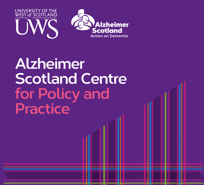 PhD Studentship with the Alzheimer Scotland Centre for Policy and Practice (ASCPP) at the University of the West of Scotland, in partnership with Erskine and Alzheimer Scotland