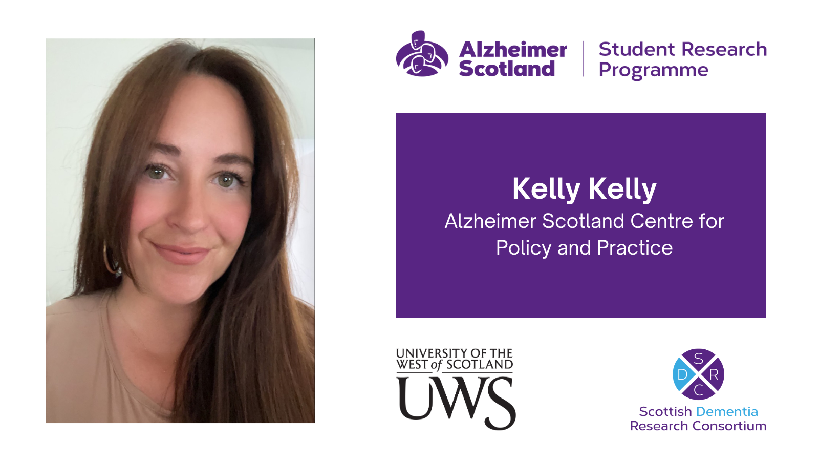 Alzheimer Scotland Student Research Programme announces first MRes student